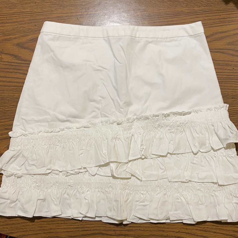 NWT Jcrew white mini skirt